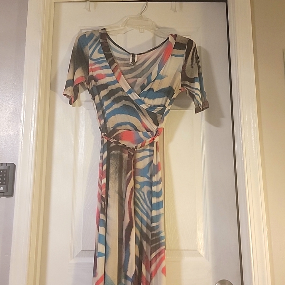 Long maxi printed dress